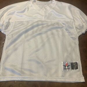 Alleson Athletic Youth Practice Mesh Jersey White Small/Med S/M